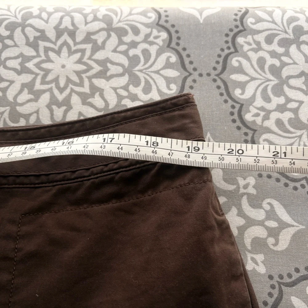 J. Jill Brown Drawstring Cotton Shorts - Picture 12 of 12